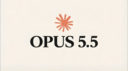 OPUS 5.5 logo with orange radial emblem