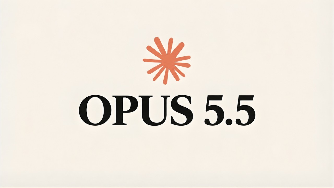 OPUS 5.5 logo with orange radial emblem